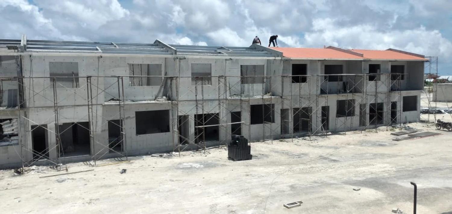 ގދ. ތިނަދޫ ހައުސިން ޔުނިޓު މަޝްރޫއުގެ 47 އިންސައްތަ މަސައްކަތް ނިންމާލައިފި