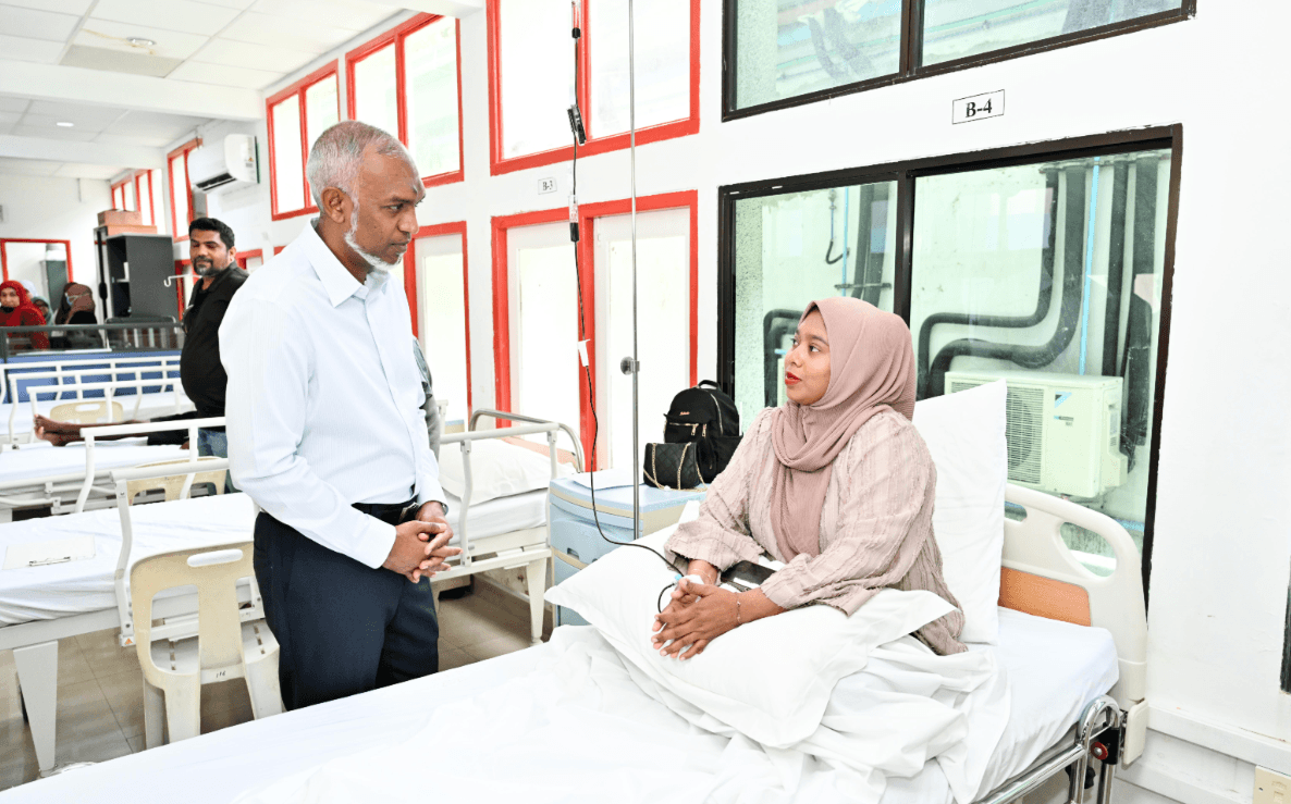 ރައީސް މުޢިއްޒު: ތެލަސީމިއާ ކުދިންގެ ވޭނާއި އުދާސްތައް އަޑުއައްސަވައި އުފާވެރިކަން ގެނެސްދެއްވި ރައީސް