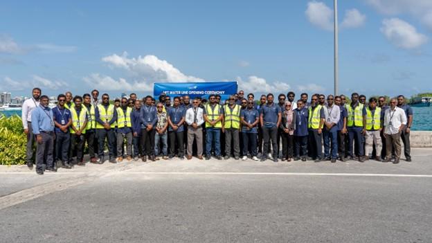 ވެލާނާ އެއަރޕޯޓްގެ އައު ޓާމިނަލަށް ފެން ފޯރުކޮށްދޭ ޕައިޕްލައިން ސިސްޓަމް ރަސްމީކޮށް ހުޅުވައިފި