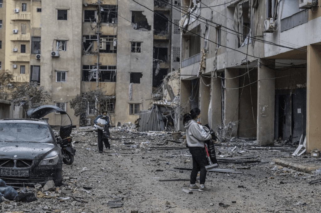 ޣައްޒާގެ އުތުރުގައި އޮންނަ ބެއިޓް ލަހިއާގައި އިސްރާއީލުން ދިން ޙަމަލާ ހިނގި ސަރަހައްދު--- ފޮޓޯ/ނިއުޔޯކް ޓައިމްސް