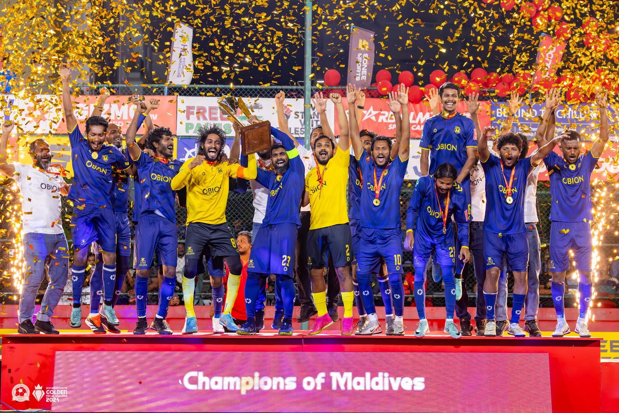 2024 ވަނަ އަހަރުގެ ޗެންޕިއަން އޭދަފުށި. ފޮޓޯ: ގޯލްޑަން ފުޓްސަލް އެސޯސިއޭޝަން