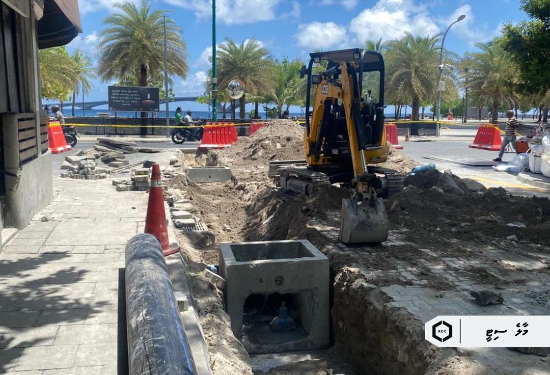 އާޓިފިޝަލް ބީޗް ސަރަހައްދުގެ ސްޓޯރމް ވޯޓަރ ނެޓްވޯކް އަޕްގްރޭޑްކޮށް ނިމިއްޖެ