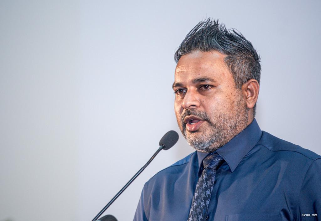 މަސްވެރިކަމާ ބެހޭ ވަޒީރު އަޙްމަދު ޝިޔާމް -- ފޮޓޯ/އަވަސް