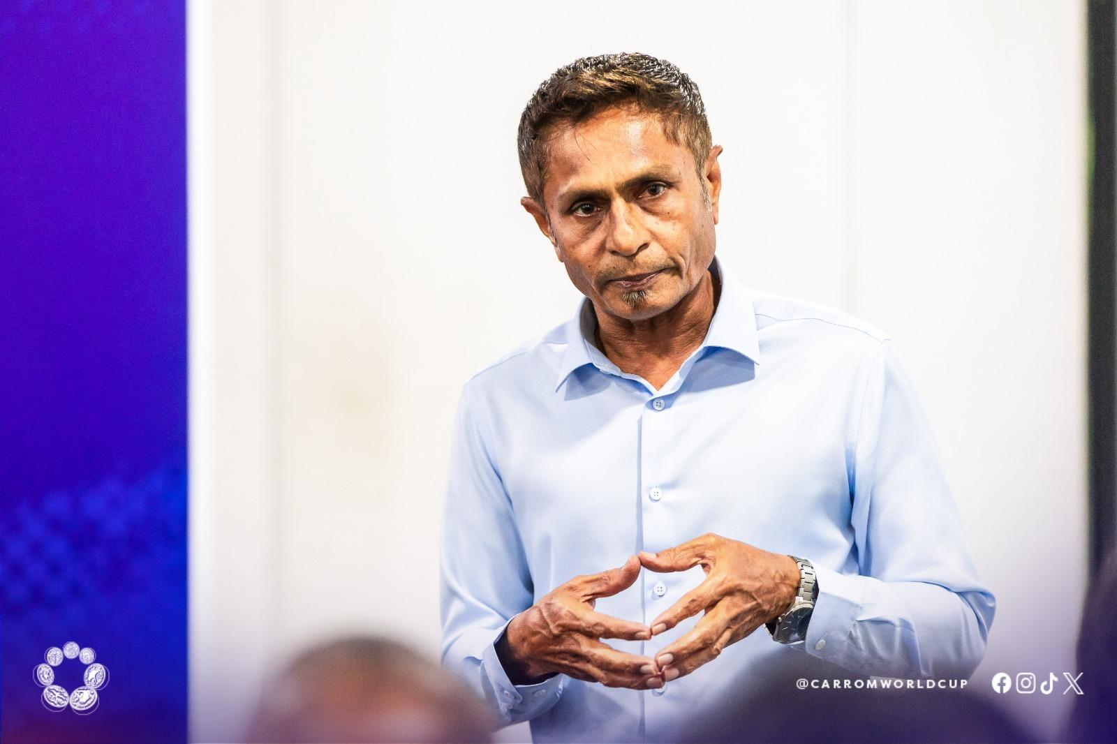 ޢަބްދުއްރައްޒާޤު އިބްރާހިމް// ފޮޓޯ: ކެރަމް އެސޯސިއޭޝަން