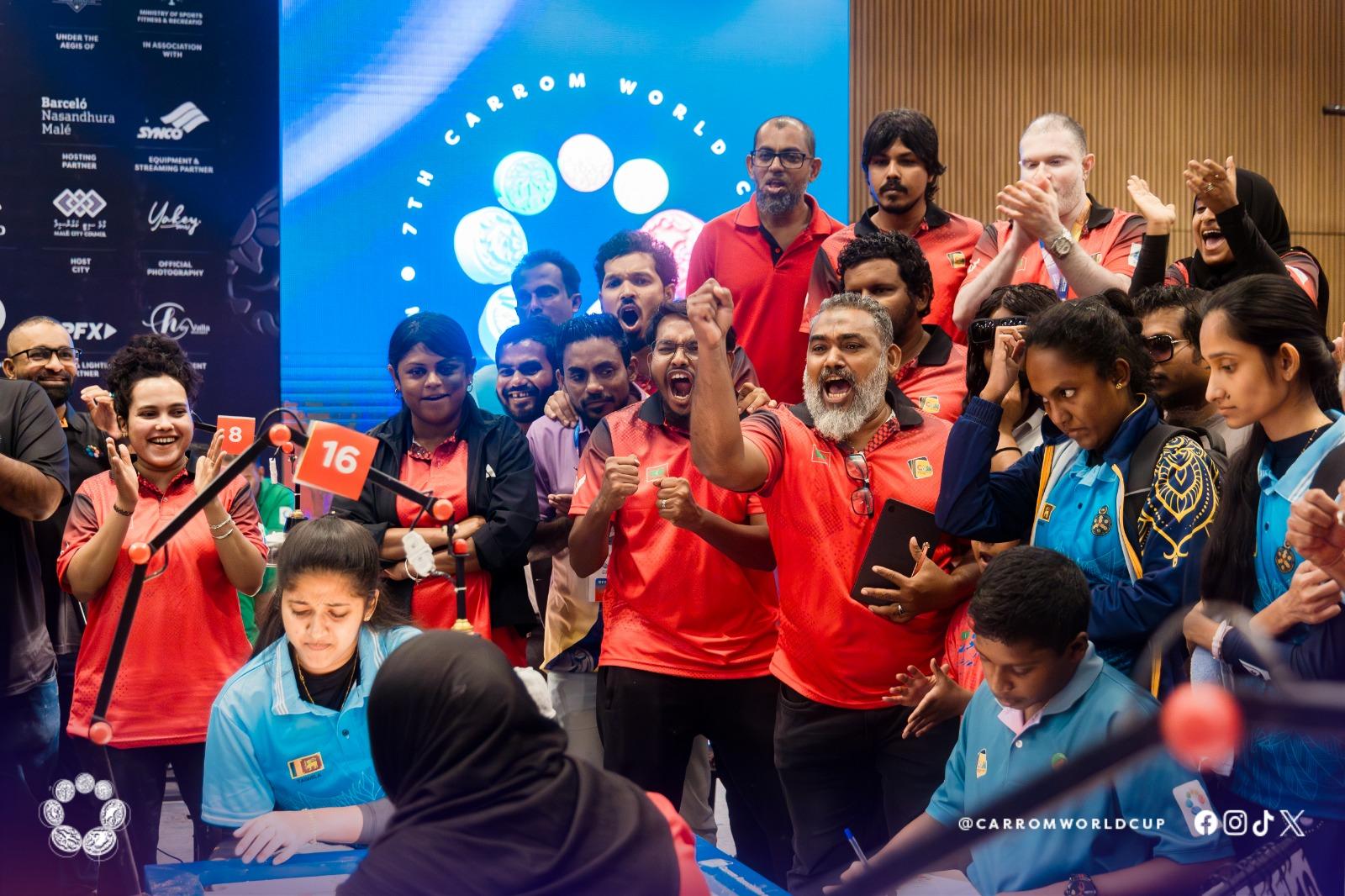 ކެރަމް ވޯލްޑް ކަޕް: ރާއްޖޭގެ އަންހެން ޓީމުން ރިހި މެޑެލް ހާސިލްކޮށް، ތާރީހުގެ ތެރެއަށް