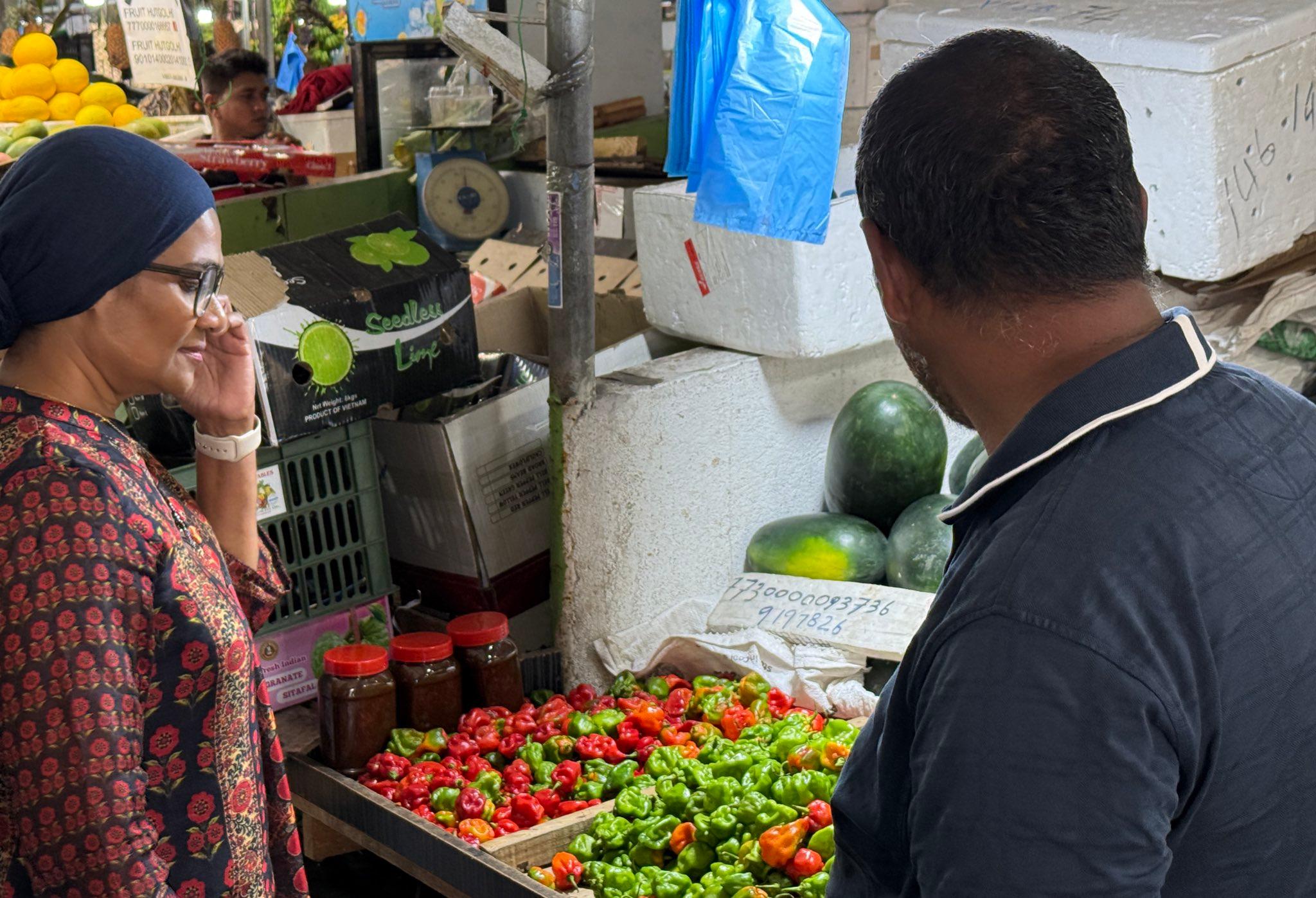 ދަނޑުވެރިކަމާއި ދިރޭތަކެއްޗާއި ބެހޭ ވަޒީރު ދަތުރުވެރިންގެ މާރުކޭޓަށް ޒިޔާރަތްކުރައްވައިފި