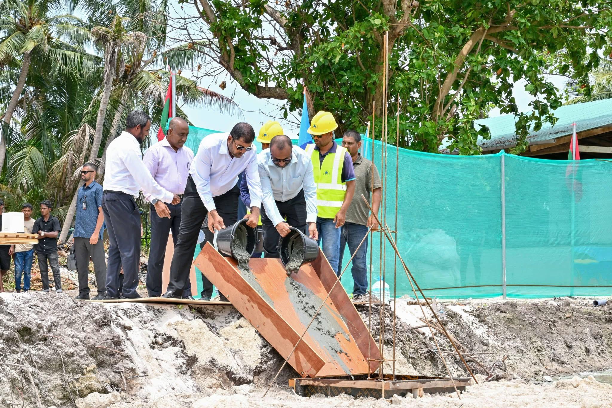 ާމާޅޮހުގައި ޤާއިމުކުރާ މިސްކިތުގެ ޢަމަލީ މަސައްކަތް ފަށައިފި