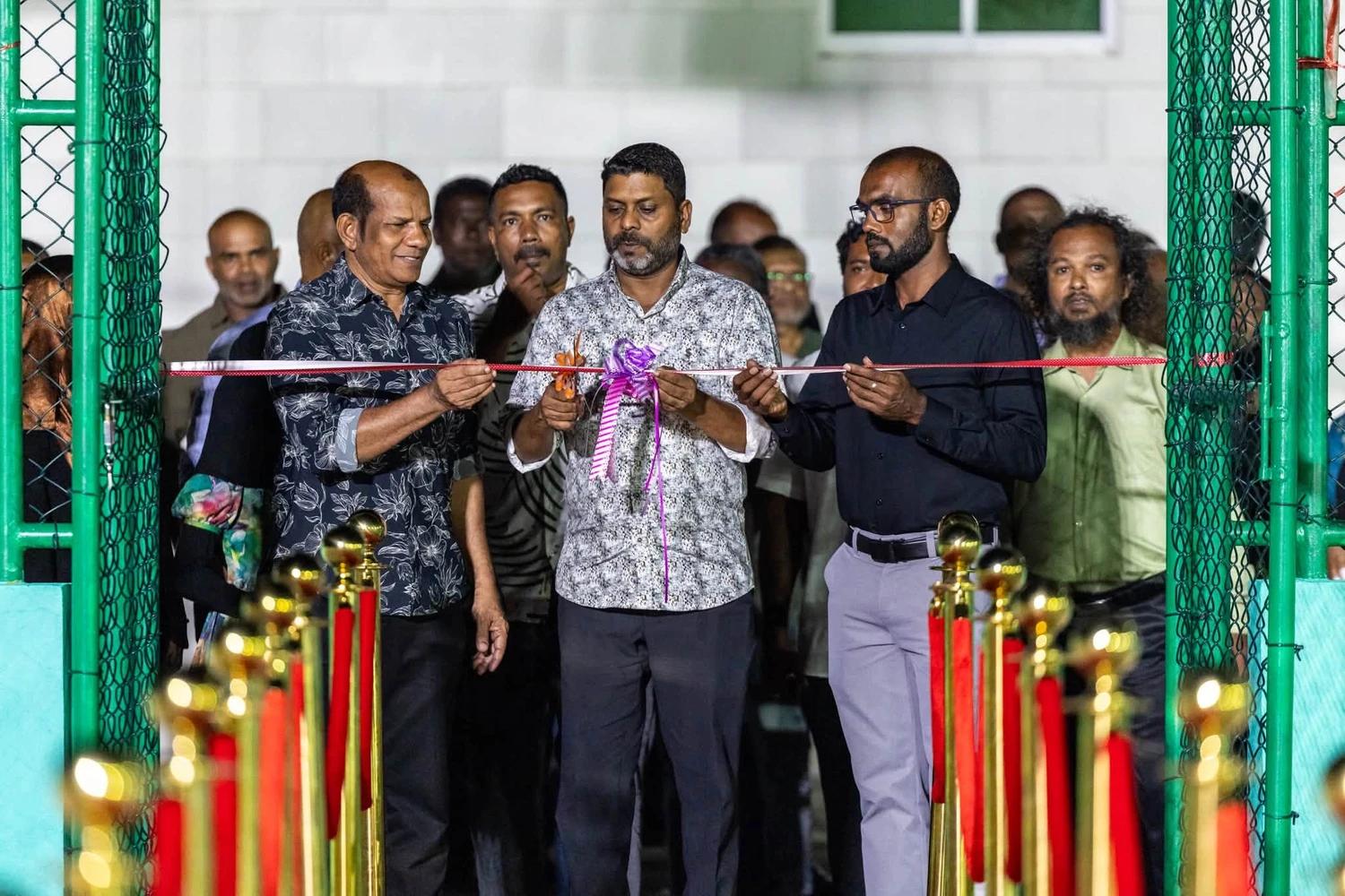ދިއްދޫގައި އަލަށް އެޅި ވޮލީ ކޯޓް، ރަސްމީކޮށް ހުޅުވައިފި
