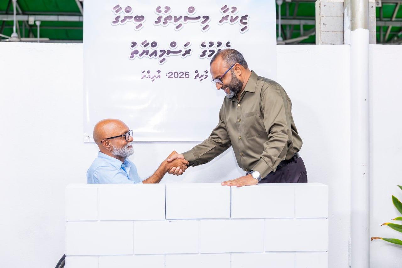 ޒިކުރާ މިސްކިތް ހުރި ބިމުގައި ޒަމާނީ މިސްކިތެއް އަޅަން ބިންގާ އެޅުން، ފޮޓޯ: އިސްލާމިކް މިނިސްޓްރީ