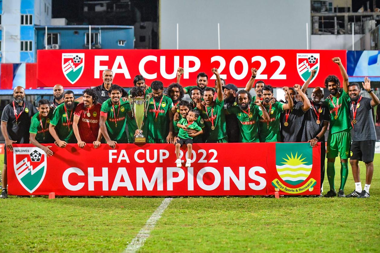 އެފްއޭ ކަޕް 2022 ގެ ތަށްޓާއެކު އެމުބާރާތުގެ ޗެމްޕިއަން މާޒިޔާ ސްޕޯޓްސް ކްލަބްގެކުޅުންތެރިންނާއި އޮފިޝަލުން