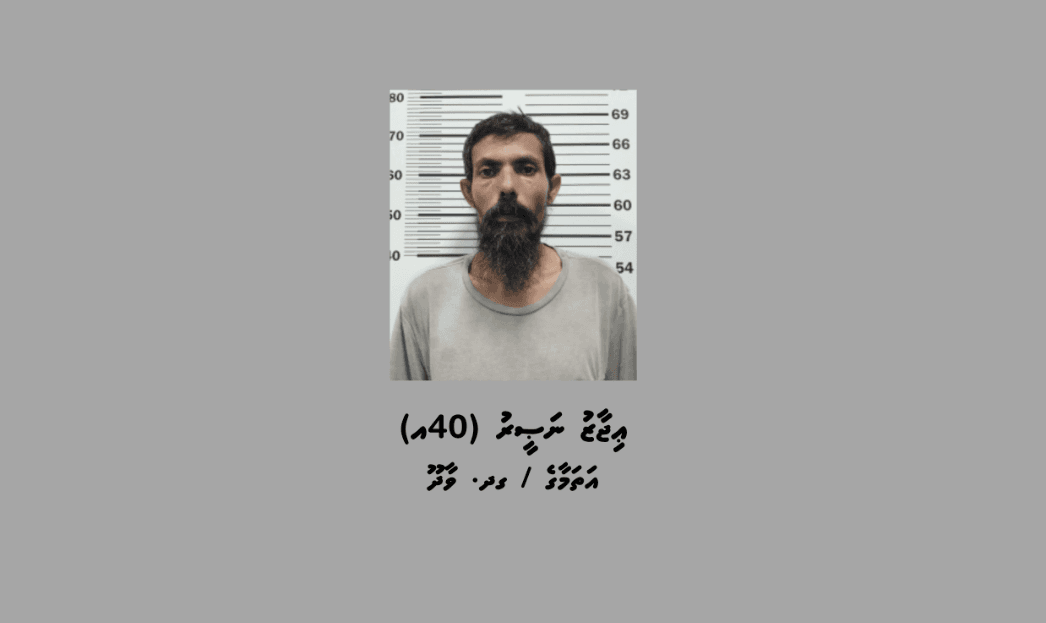 ބިދޭސީއެއްގެ އަތުން ފޭރުނު މައްސަލާގައި ހައްޔަރުކުރި މީހާ، ފޮޓޯ: ޕޮލިސް